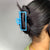 XXL High Quality Blue Rectangular Shaped Neon Hair Clutcher