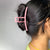 XXL High Quality Pink Curved Shape Neon Hair Clutcher