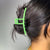 XXL High Quality Green Curved Shape Neon Hair Clutcher