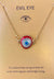 Red Zircon Evil Eye Charm Necklace(Waterproof)