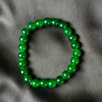 High Quality Green Glass Beads Bracelet Perfect For Daily Wear
