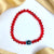 Adjustable Red Evil Eye Crystal Beads Bracelet