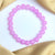 Adjustable Lavender Couple Evil Eye Glass Beads Bracelet
