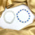 Adjustable Matte White Couple Evil Eye Glass Beads Bracelet