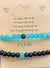 High Quality Blue & Black Beads Couple Bracelet 