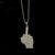 Middle Finger Iced Out Hip Hop Pendant Necklace With Chain