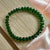 High Quality Crystal Green Beads Stretchable Bracelet
