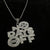 No Days Off  Iced Out Hip Hop Pendant Necklace With Stainless Steel Chain