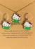 High Quality Hello Kitty Necklace With Earrings Set