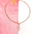 Golden Paperclip Chain Necklace With White Stone Studded Heart Charm