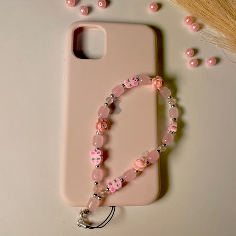 Cute Quirky Phone Charm With Slicone I Phone Cover