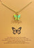 Cute Dual Shade Acrylic Butterfly Pendant Necklace