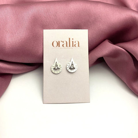 Silver,Stainless Steel,High Quality,Officewear Earrings,Dailywear