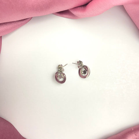Stainless Steel Small Roman Numeral Earrings
