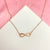 Golden Infinity Charm Necklace