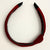 Simple Satin Maroon Knot Designed Hairband