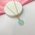 Cute Blue Donut Charm Pendant Necklace