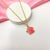 Cute Waterproof Golden Animal Paw Charm Necklace