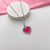 Cute Silver Waterproof Red Heart Charm Necklace