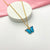 Blue Butterfly Charm Necklace (Antitarnish-Golden)