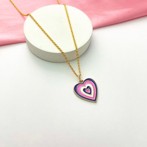 Y2k Heart Charm Necklace(Golden)