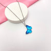 Waterproof Blue Butterfly Necklace