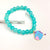 Pack of 4 Cute Adjustable BTS Charm Frienship Glass Beads Bracelet