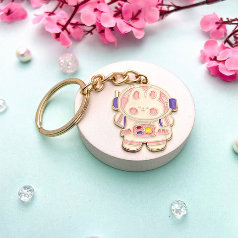 Keychain,astronaut,cutebunny 