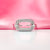 Adjustable Silver Stone Studded  Designed Ring
