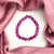 Adjustable Lavender Tie - Die Glass Beads Bracelet