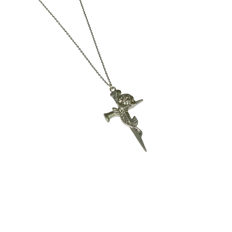Gift For Valentine's Day Silver Cross Necklace For Girls