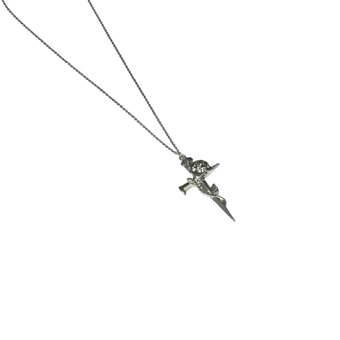 Gift For Valentine's Day Silver Cross Necklace For Girls