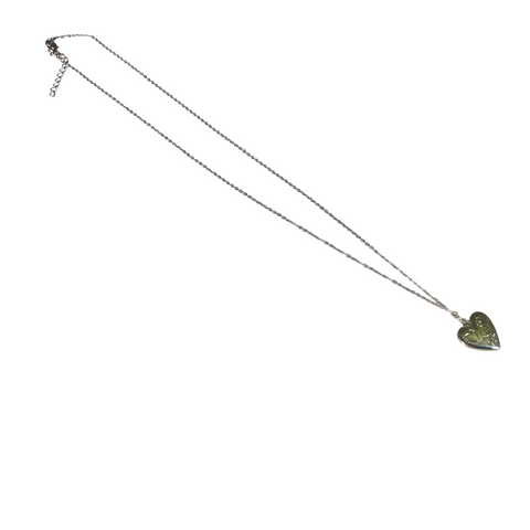 Gift For Valentine's Day Silver Heart Necklace For Girls