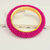 High Quality Dark Pink Coloured Bead Bangle Bracelet