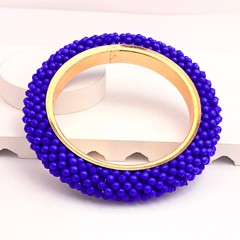 High Quality Blue Bead Bangle Bracelet