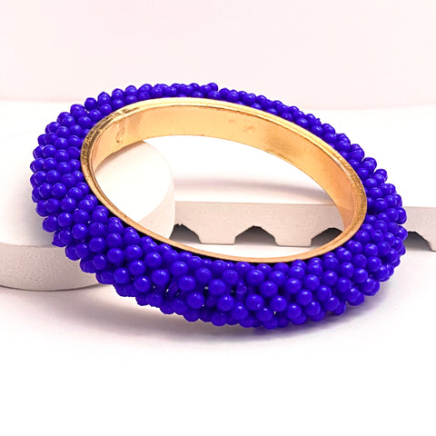 High Quality Blue Bead Bangle Bracelet