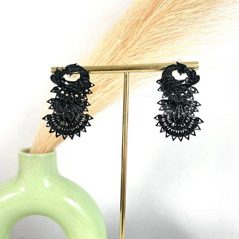 Affordable Pack Of 4 Oxidised Jewelry Jhumkas, Ring & Bracelet Set Combo