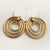 High Quality Golden Circular Earrings