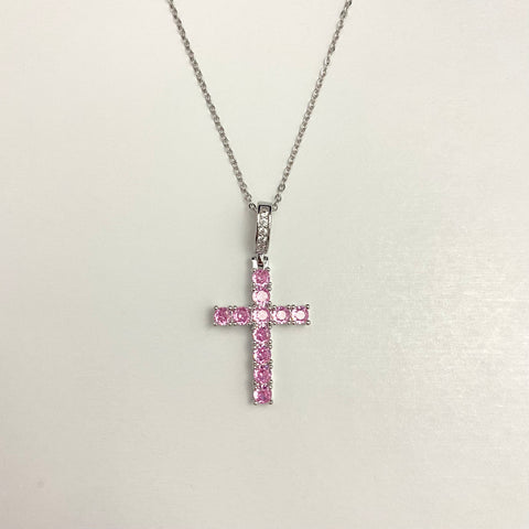 Stainless steel, dailywear, stone studded, golden, cross, necklace, premium
