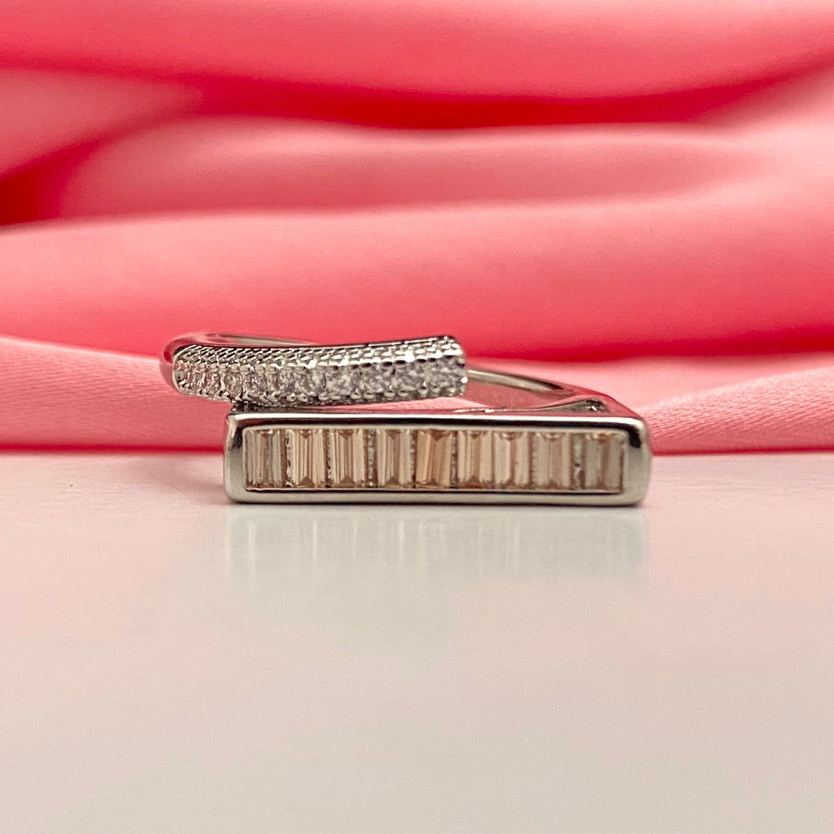 High Quality Adjustable Silver Rainbow Friendship Copper Ring Oralia India