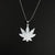 Blue Weed Iced Out Hip Hop Pendant Necklace With Chain