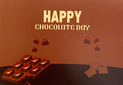 Cute Happy Chocolate Day Card