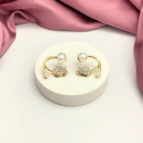 Korean earring, stone studded, pack of 4, combo jewelry, butterfly studs, flower studs, Pearl drop earring, Korean fashion