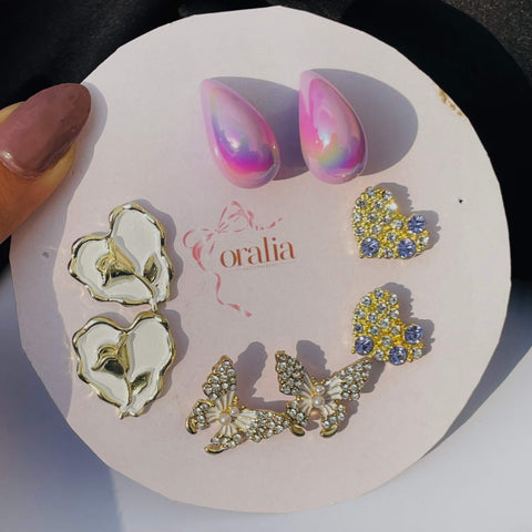 "Trendy Golden Korean-style earrings for women – minimalist and chic fashion jewelry perfect for everyday wear or special occasions."