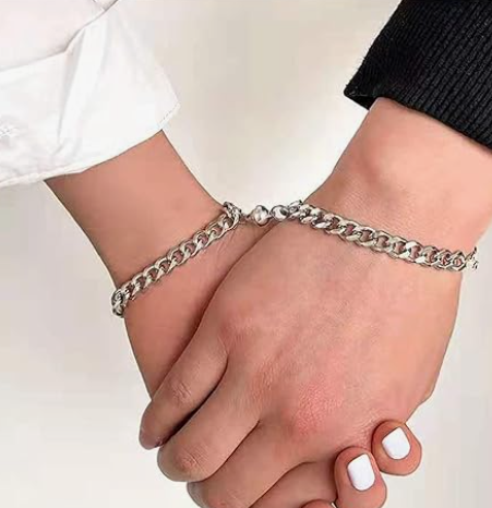 Pull Me Closer Couple Round Magnetic Bracelets