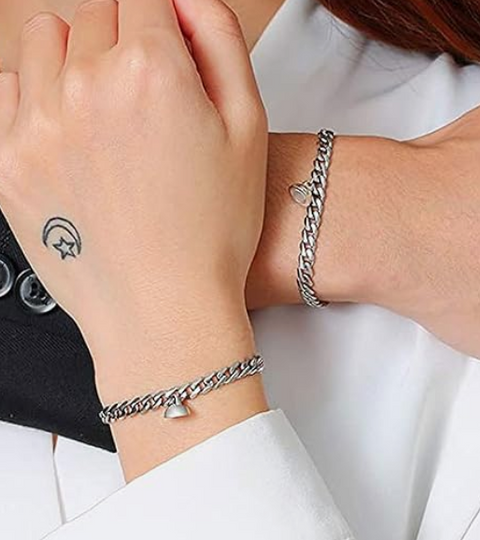 Pull Me Closer Couple Round Magnetic Bracelets