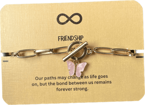 Pack Of 3 Butterfly Charm Bracelet Combo