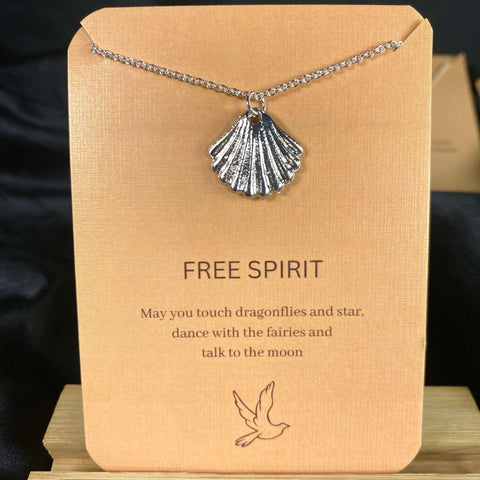 Silver Shell Minimal Card Necklace| High Quality Chain | Perfect for Dailywear