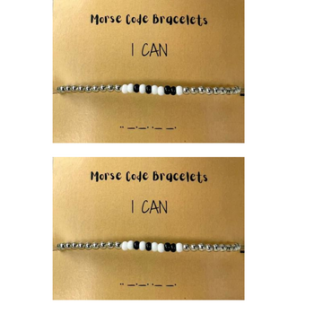 High Quality Morse Code I Can Bracelet 