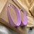 High-quality Broad Lavender Neon Hoops